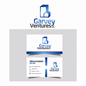 Garvey Ventures LLC  business cards and logo | Diseño Gráfico por IndreDesign