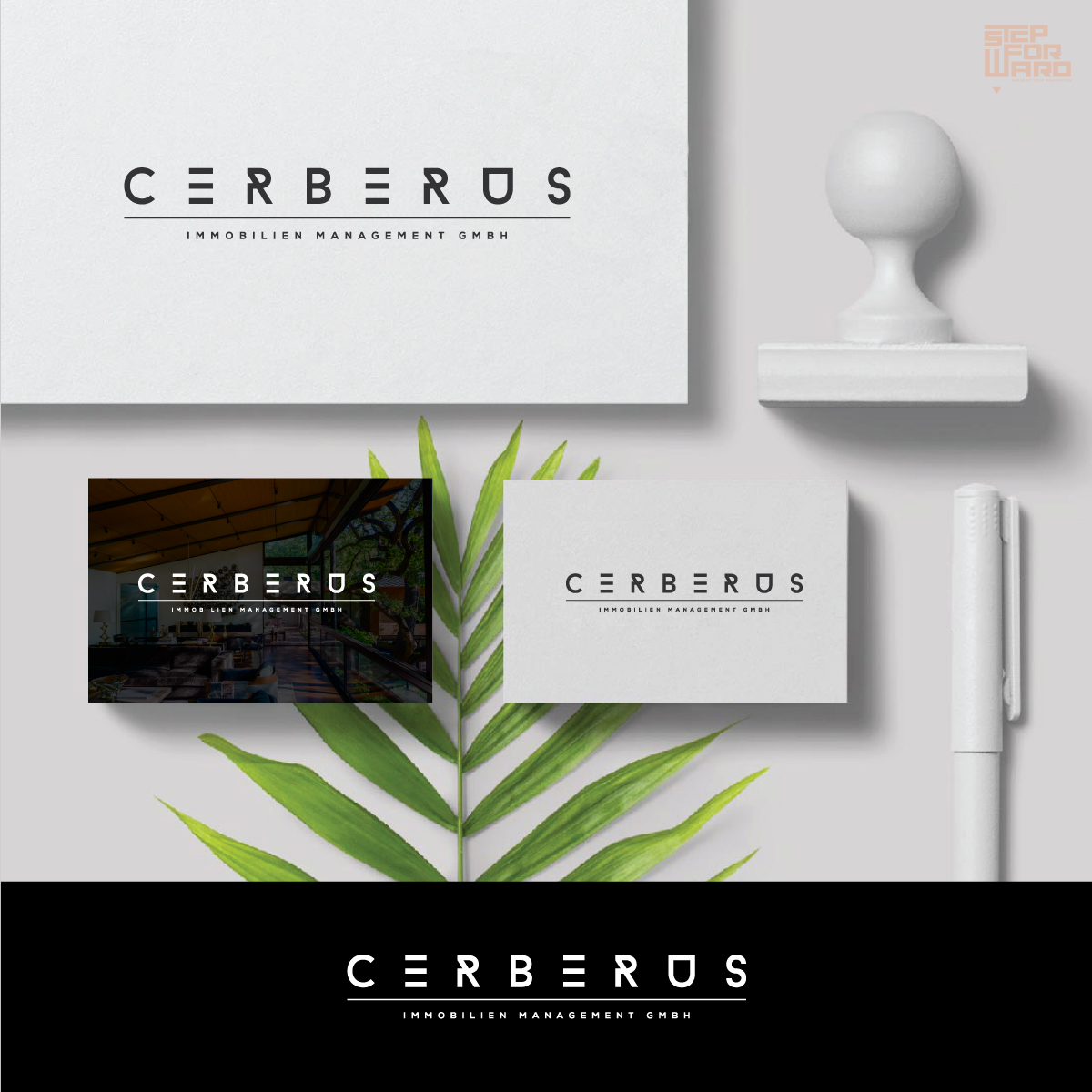 Logo Design by step forward 2 for Cerberus Immobilien Management GmbH  | Design #22256723