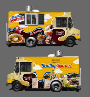 DESIGN IMAGE FOR A   FOOD TRUCK | Diseño de Rotulación de Vehículo por SAI DESIGNS