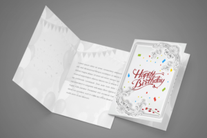 Birthday card design (letterpress) | Diseño de Papelería por Petter Goms