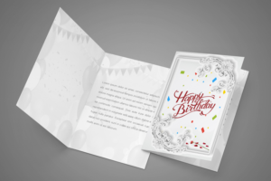 Birthday card design (letterpress) | Stationery Design by Petter Goms