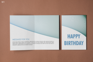 Birthday card design (letterpress)