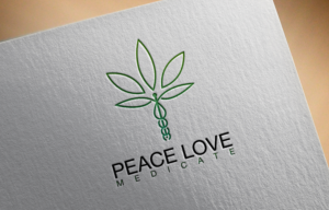 Peace Love Medicate.  More emphasis on the medicate part. | Logo Design by 4tech services