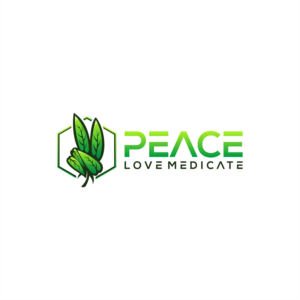 Peace Love Medicate.  More emphasis on the medicate part. | Logo Design by tejo