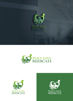 Peace Love Medicate.  More emphasis on the medicate part. | Logo Design by Aditya.DwiRama