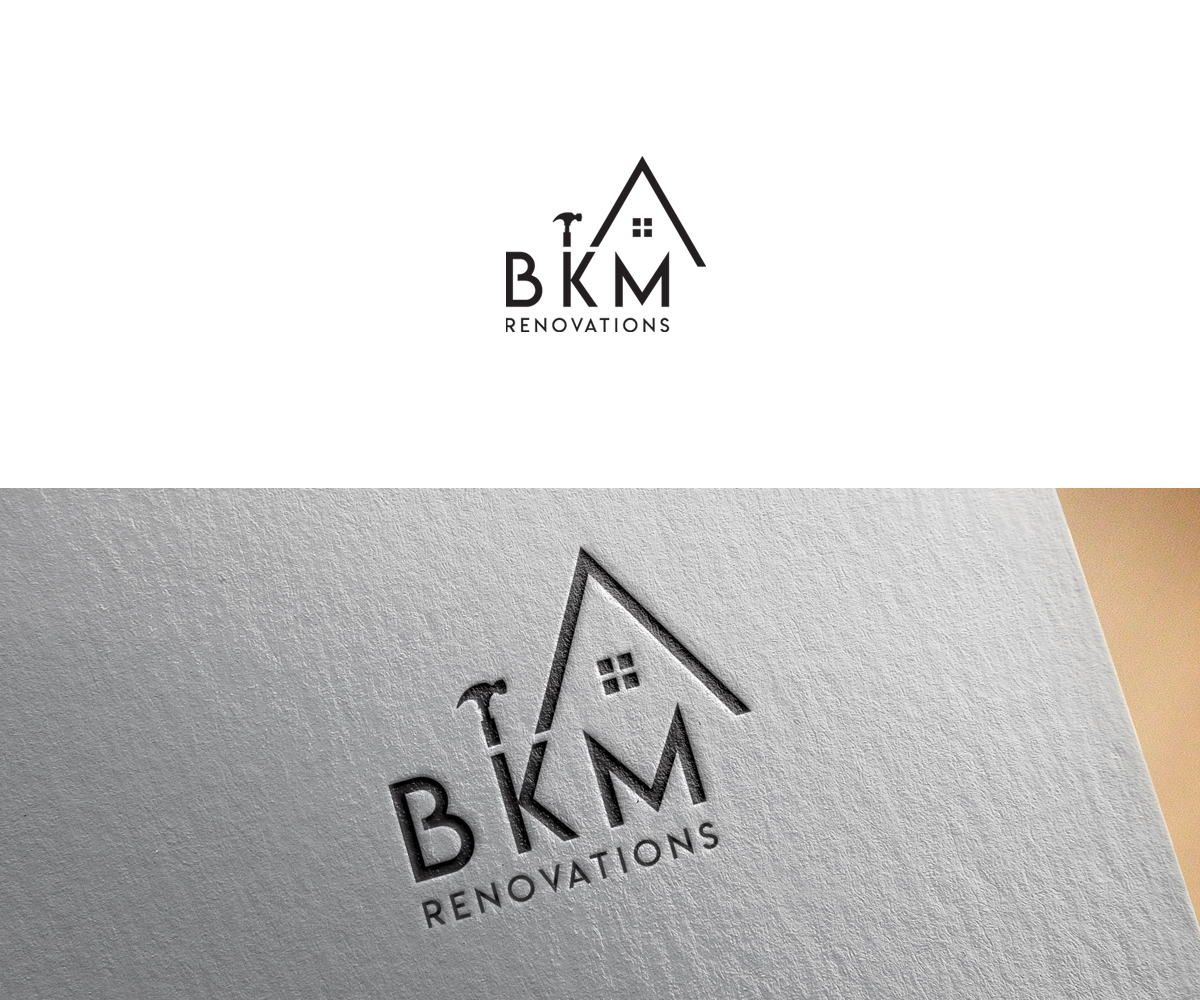 Diseño de Logo por bijuak para BKM RENOVATIONS  | Diseño #22230548