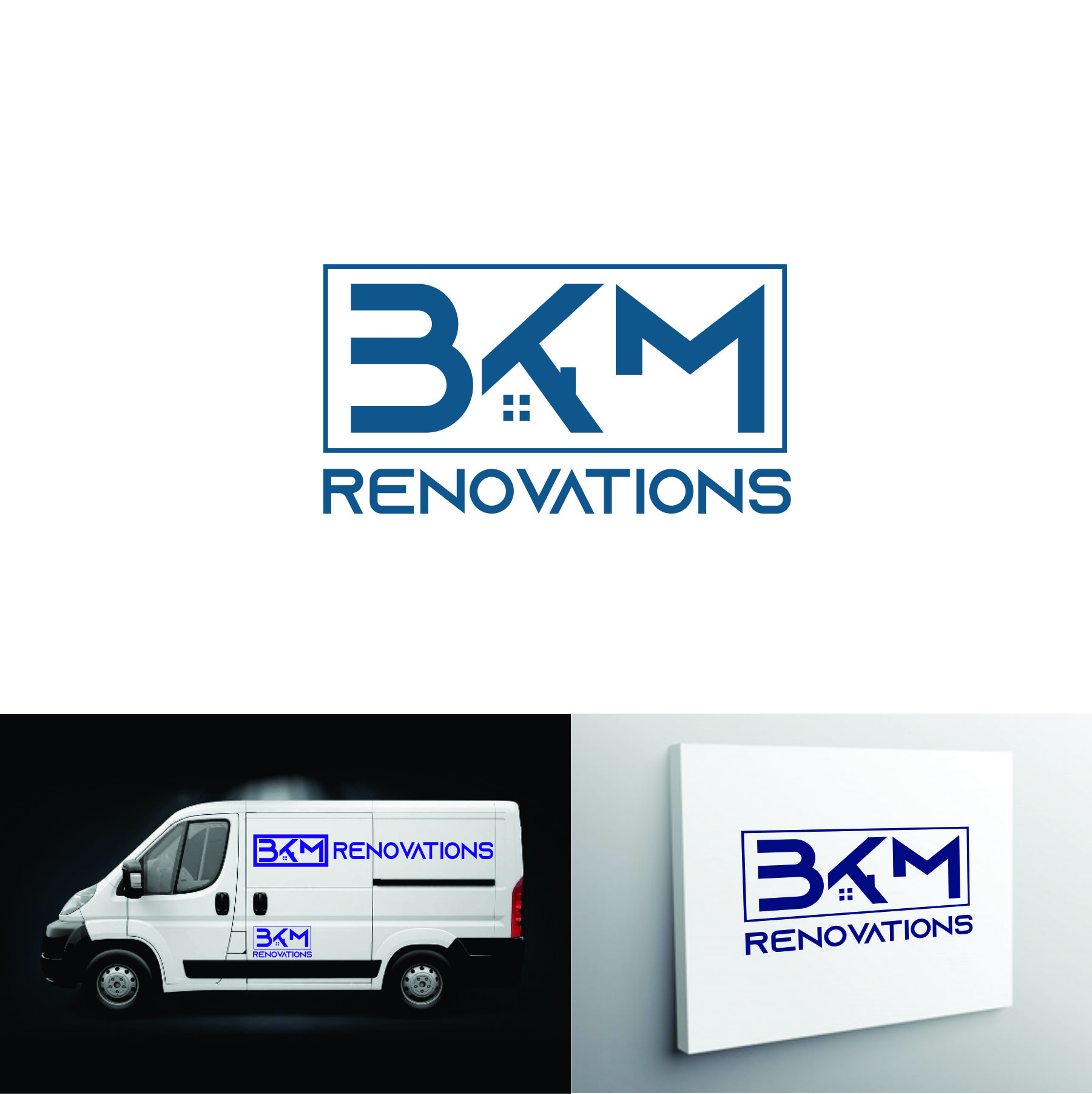 Logo Design by debdesign for BKM RENOVATIONS  | Design #22231599