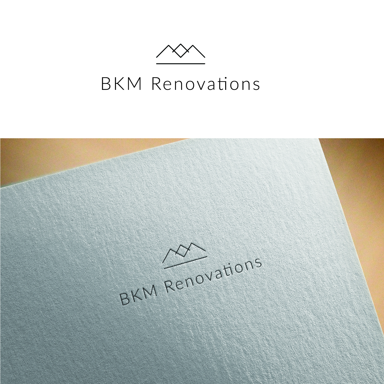 Logo Design by Maxo-Biz for BKM RENOVATIONS  | Design #22232043