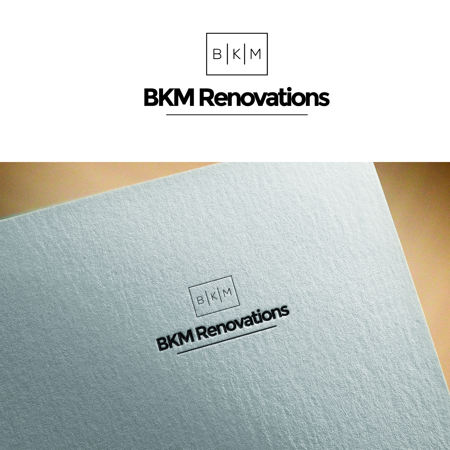 Diseño de Logo por Maxo-Biz para BKM RENOVATIONS  | Diseño #22232044