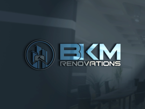 Diseño de Logo por JAFRIN para BKM RENOVATIONS  | Diseño: #22232212