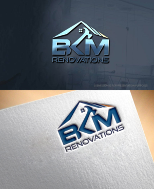 Diseño de Logo por graphicevolution para BKM RENOVATIONS  | Diseño: #22231843