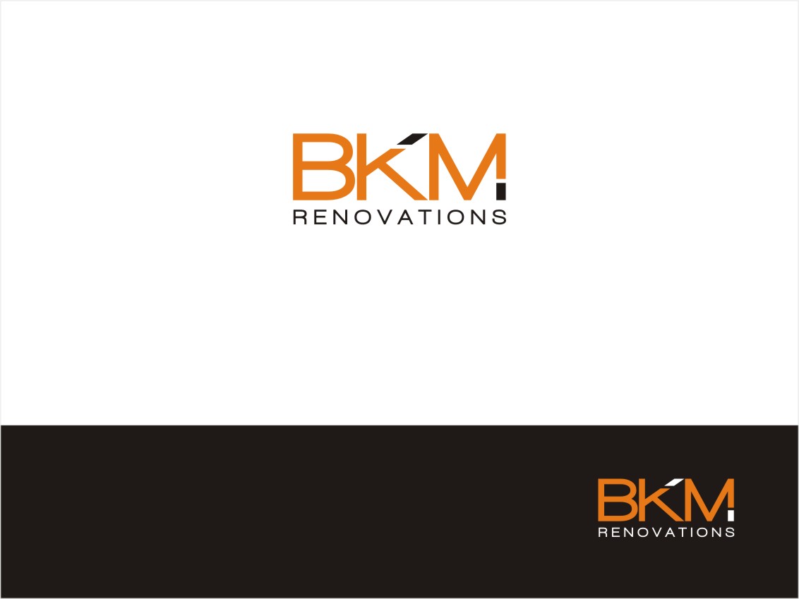 Logo Design by cjssan for BKM RENOVATIONS  | Design #22230613