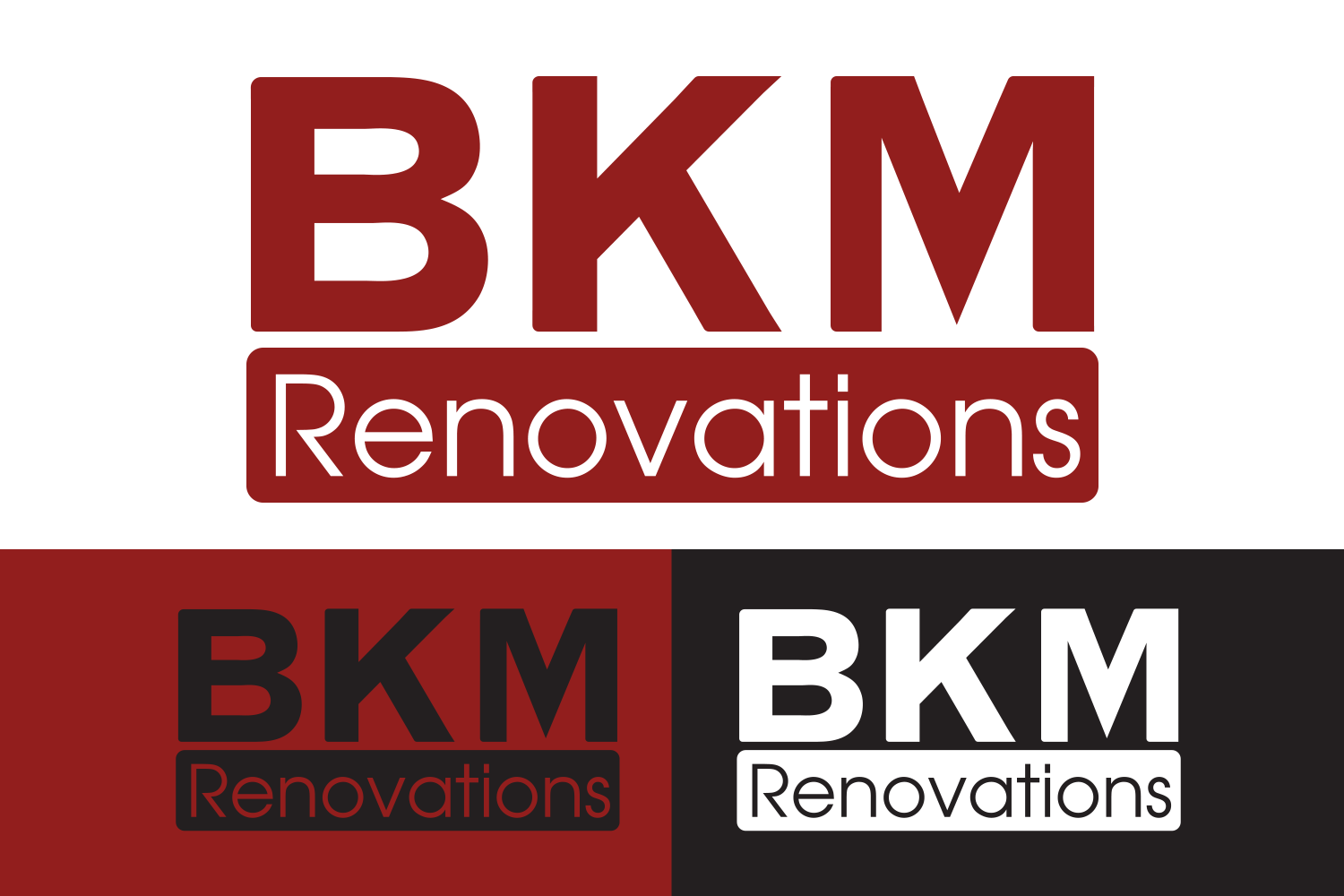 Diseño de Logo por Stela Zhelyazkova para BKM RENOVATIONS  | Diseño #22231005