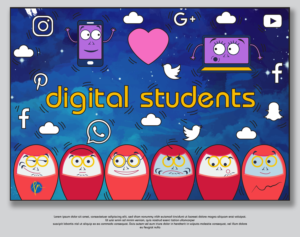 a design for a proposal for a new 'digital students' service | Grafik-Design von Luvinda
