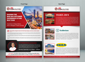 Raising the Bar on Customer Experience Store Bus Tour - Brochure | Diseño de Flyer por SAI DESIGNS