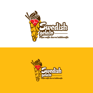 ice-cream crepes waffle cookie dough | Design de Logo par Graphic Bricks