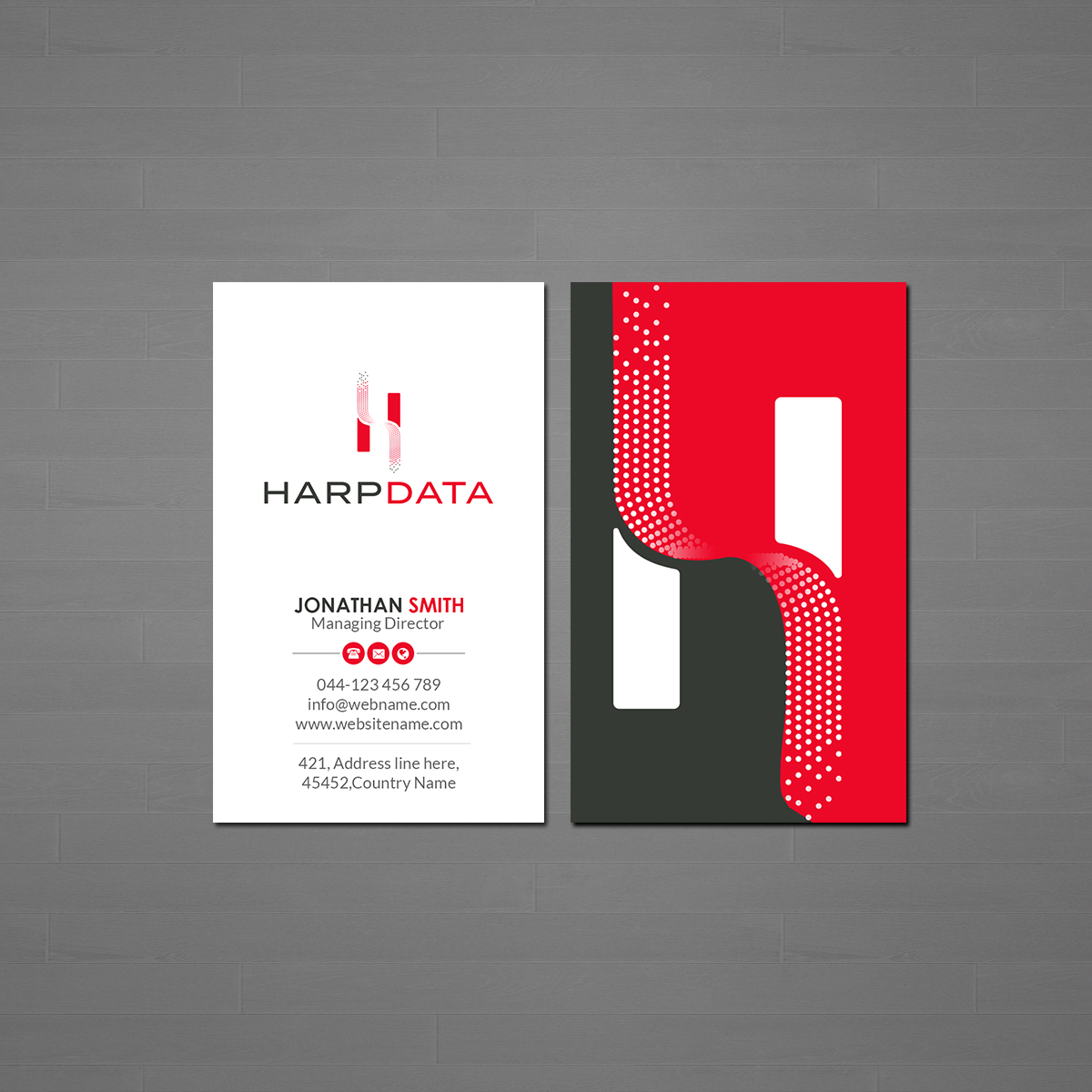 Business Card Design by Creations Box 2015 for HarpData | Design #22237142