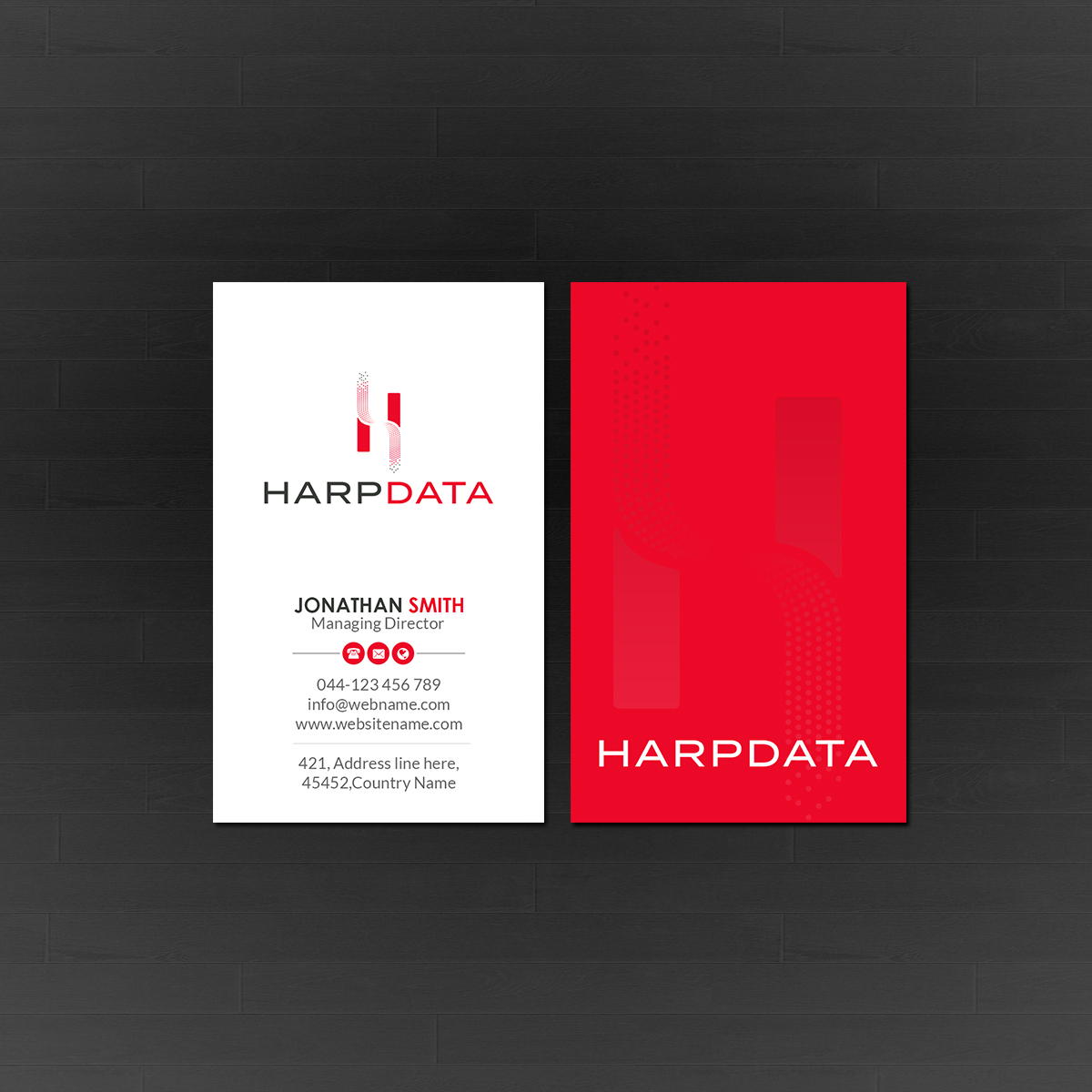 Visitenkarten-Design von Creations Box 2015 für HarpData | Design #22237143