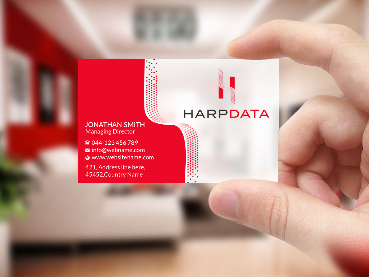 Business Card Design by Creations Box 2015 for HarpData | Design #22237144