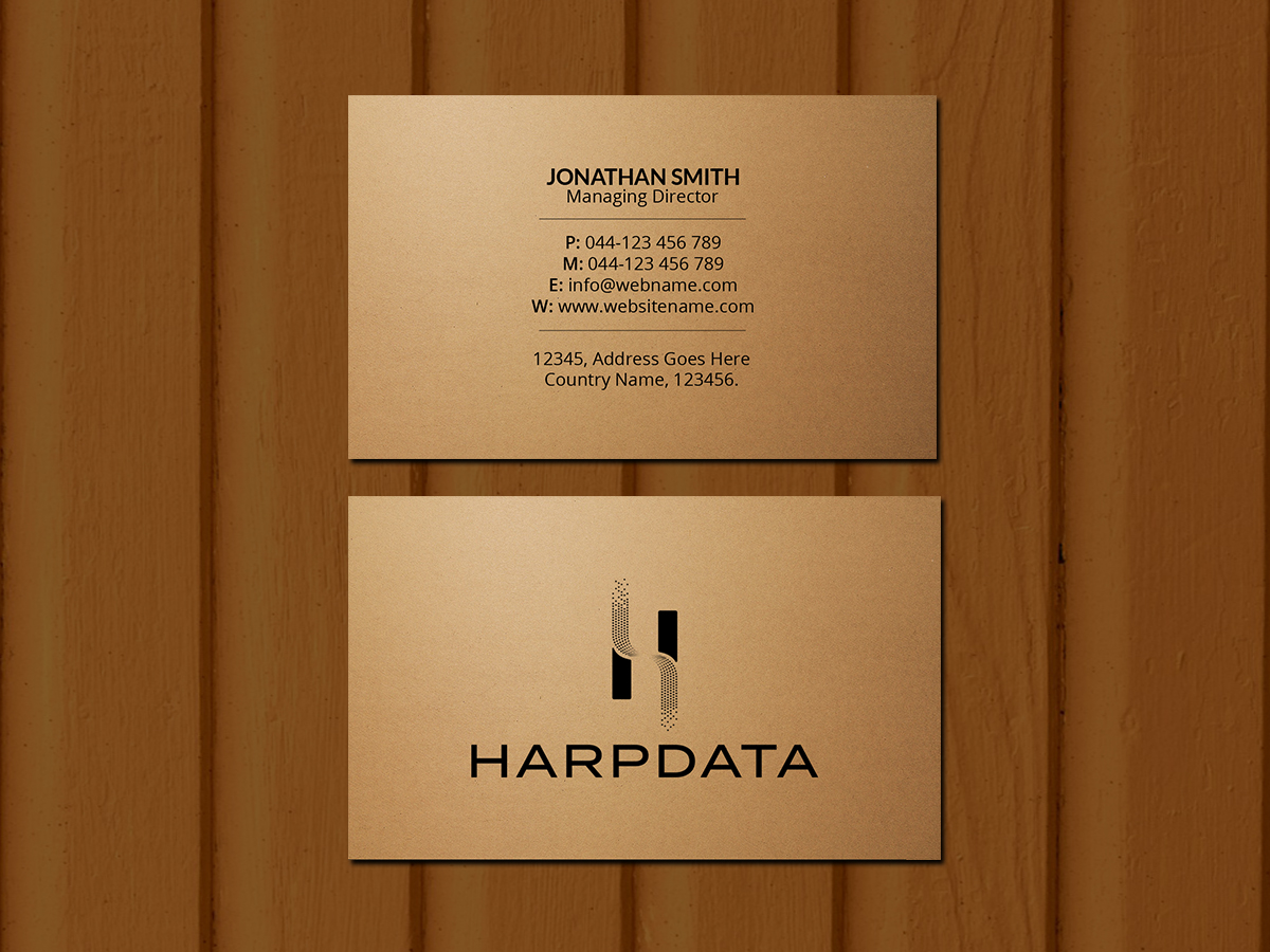 Business Card Design by Creations Box 2015 for HarpData | Design #22237152