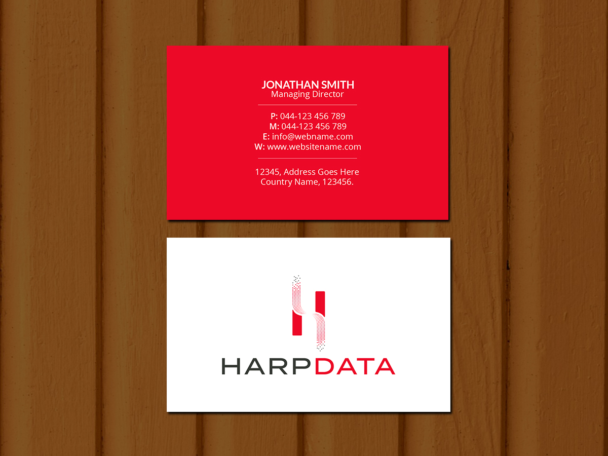Business Card Design by Creations Box 2015 for HarpData | Design #22237155