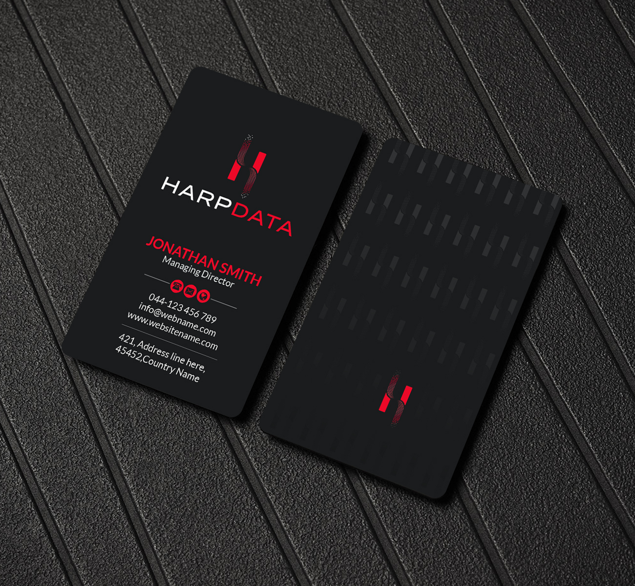 Business Card Design by Creations Box 2015 for HarpData | Design #22237882