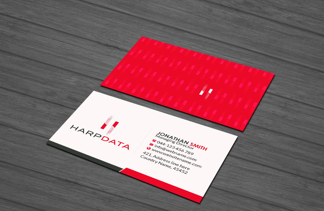 Business Card Design by Creations Box 2015 for HarpData | Design #22237894