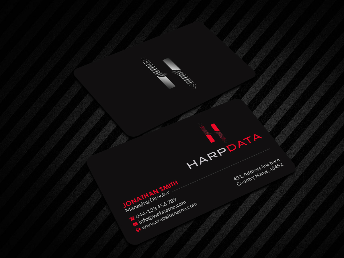 Business Card Design by Creations Box 2015 for HarpData | Design #22237895