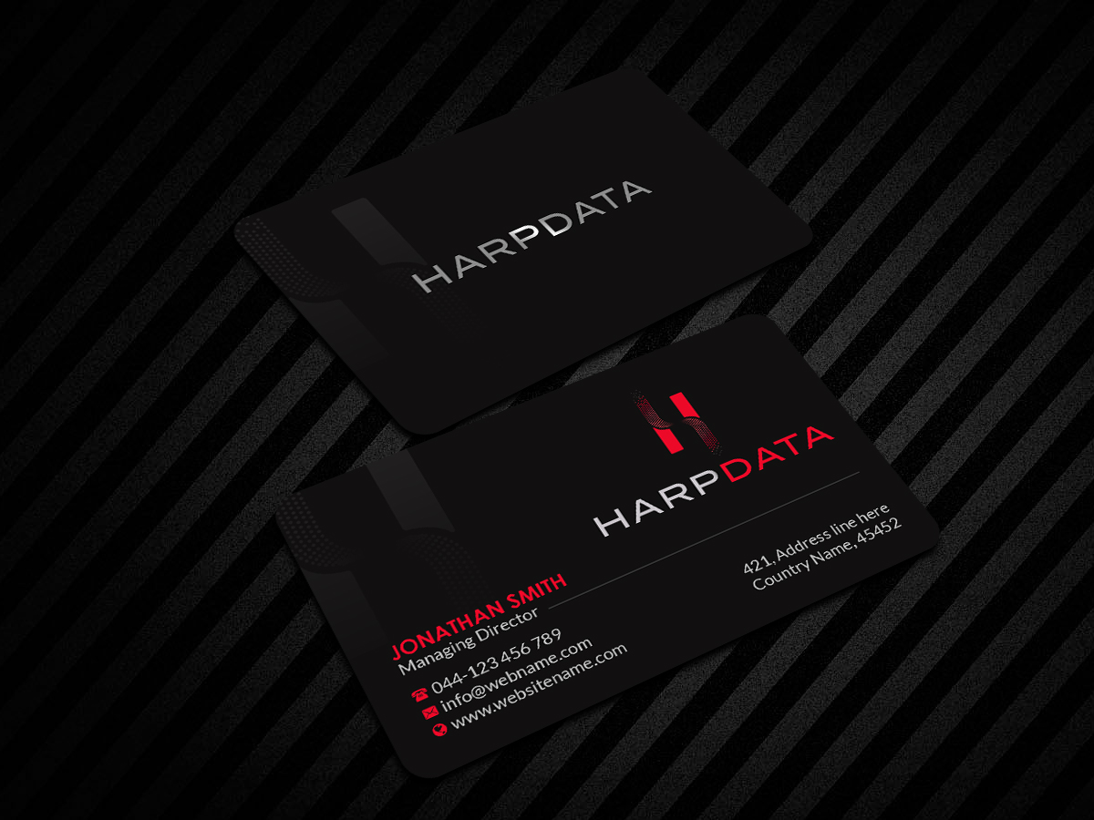 Visitenkarten-Design von Creations Box 2015 für HarpData | Design #22237896