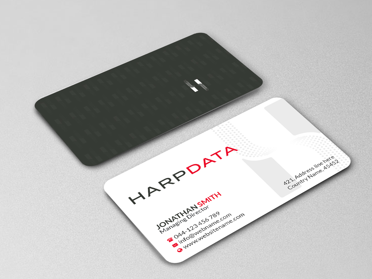 Business Card Design by Creations Box 2015 for HarpData | Design #22281252