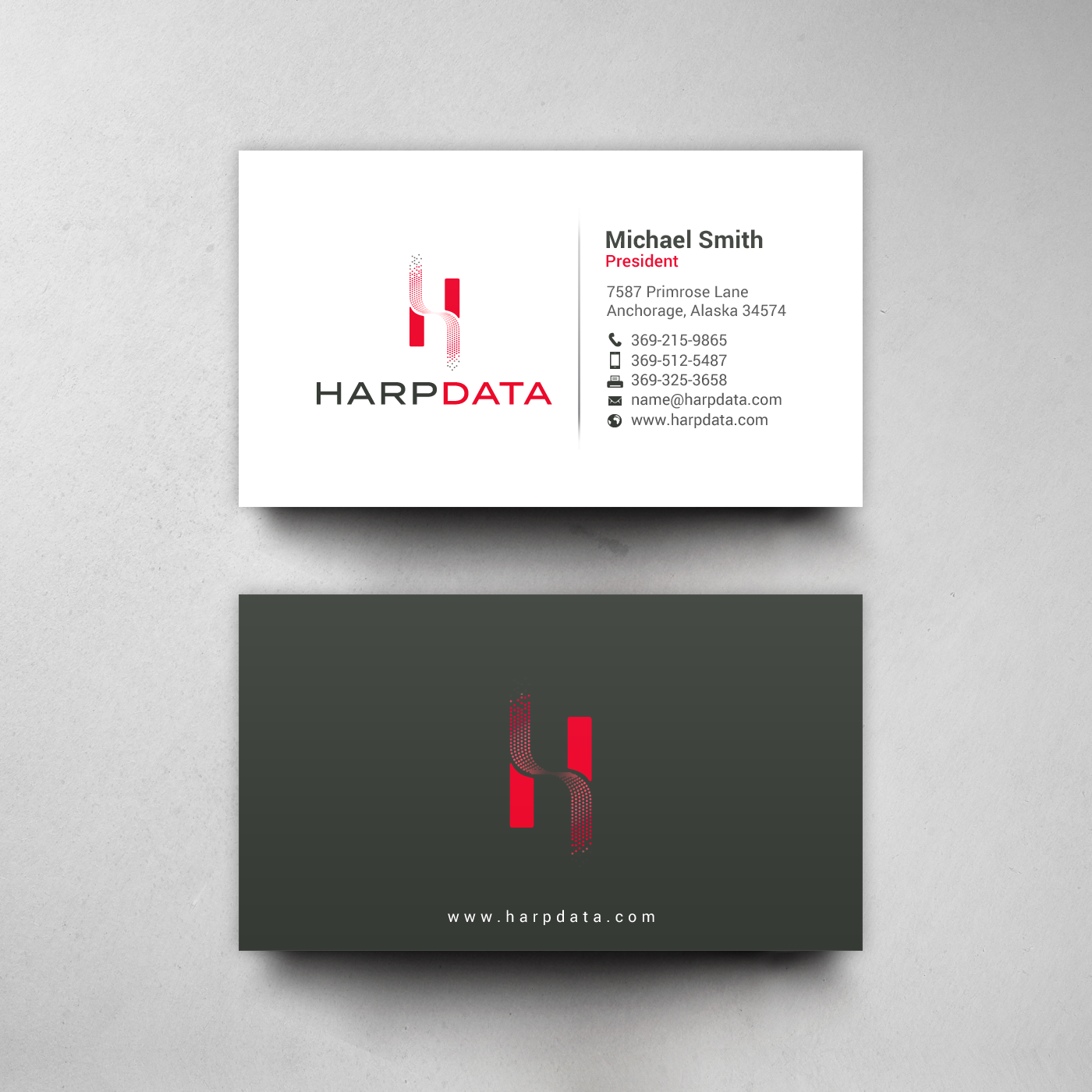 Business Card Design by chandrayaan.creative for HarpData | Design #22237716
