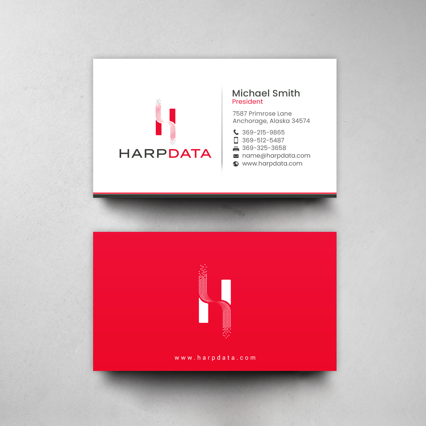 Business Card Design by chandrayaan.creative for HarpData | Design #22237717