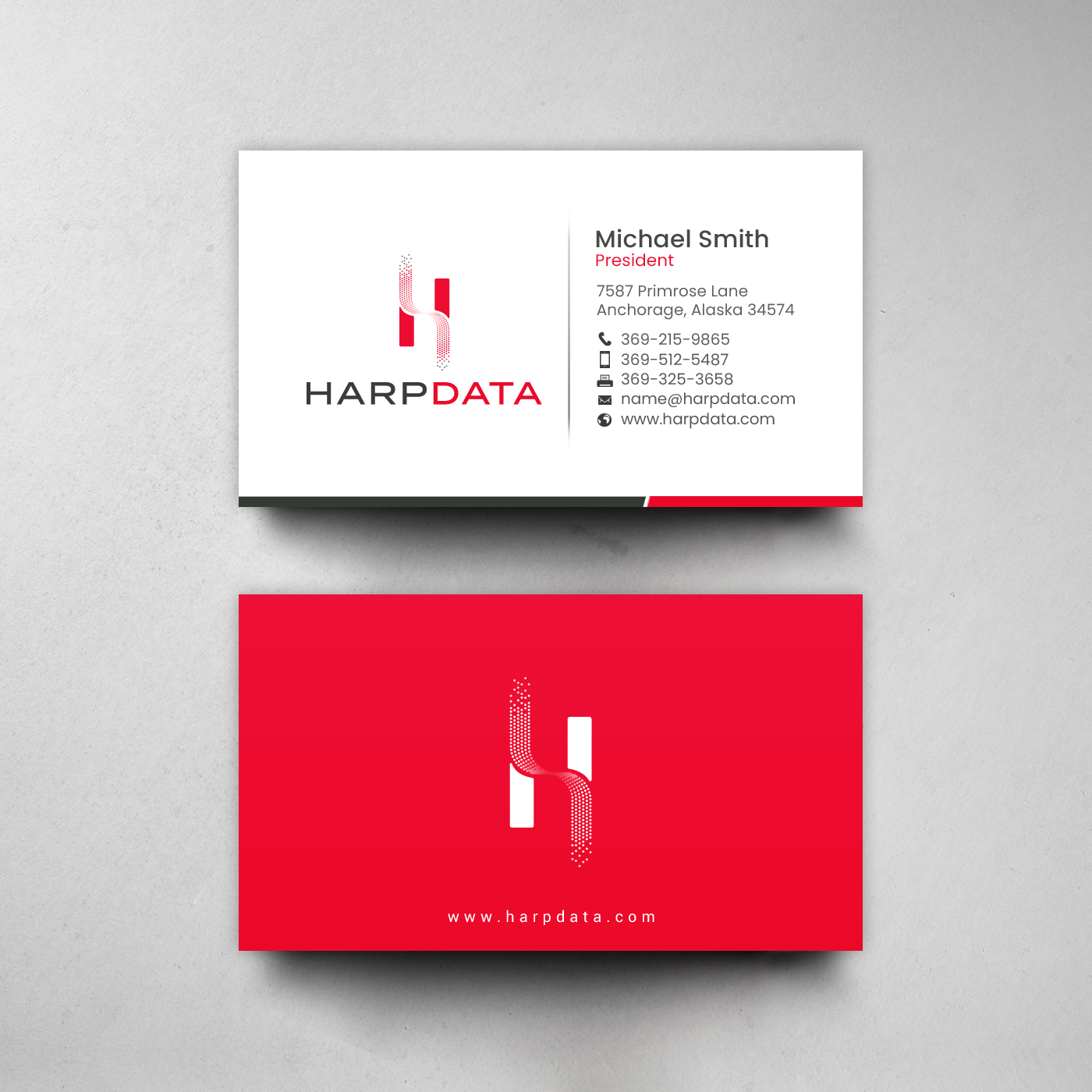 Business Card Design by chandrayaan.creative for HarpData | Design #22237718