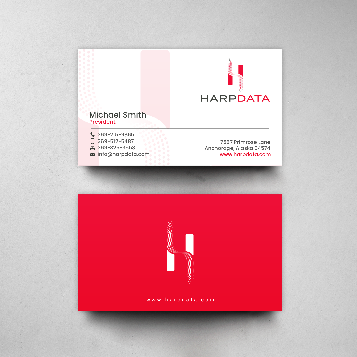 Business Card Design by chandrayaan.creative for HarpData | Design #22237720