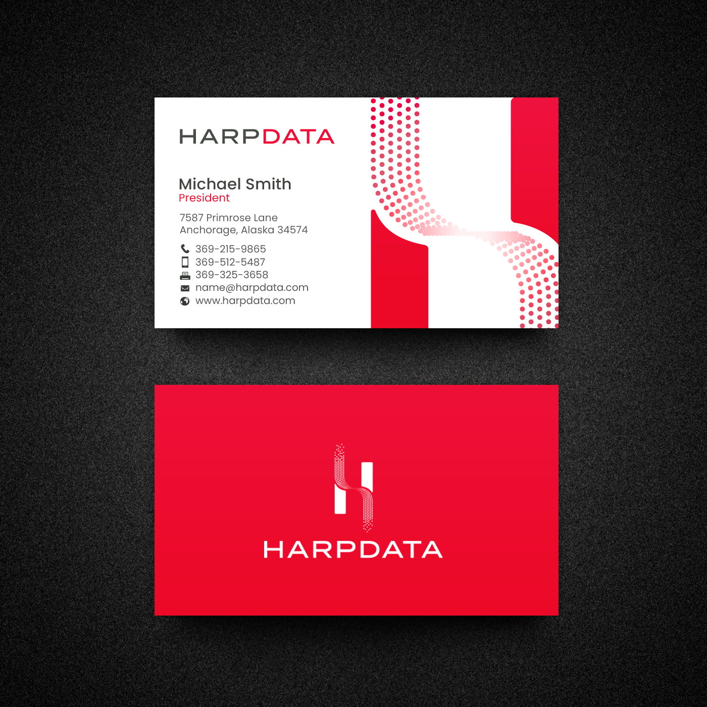 Visitenkarten-Design von chandrayaan.creative für HarpData | Design #22237738