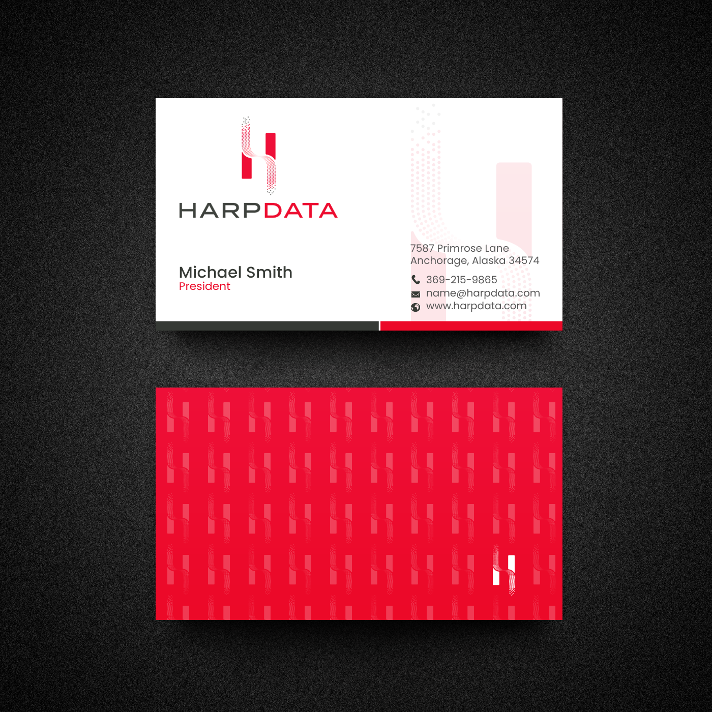 Business Card Design by chandrayaan.creative for HarpData | Design #22237740