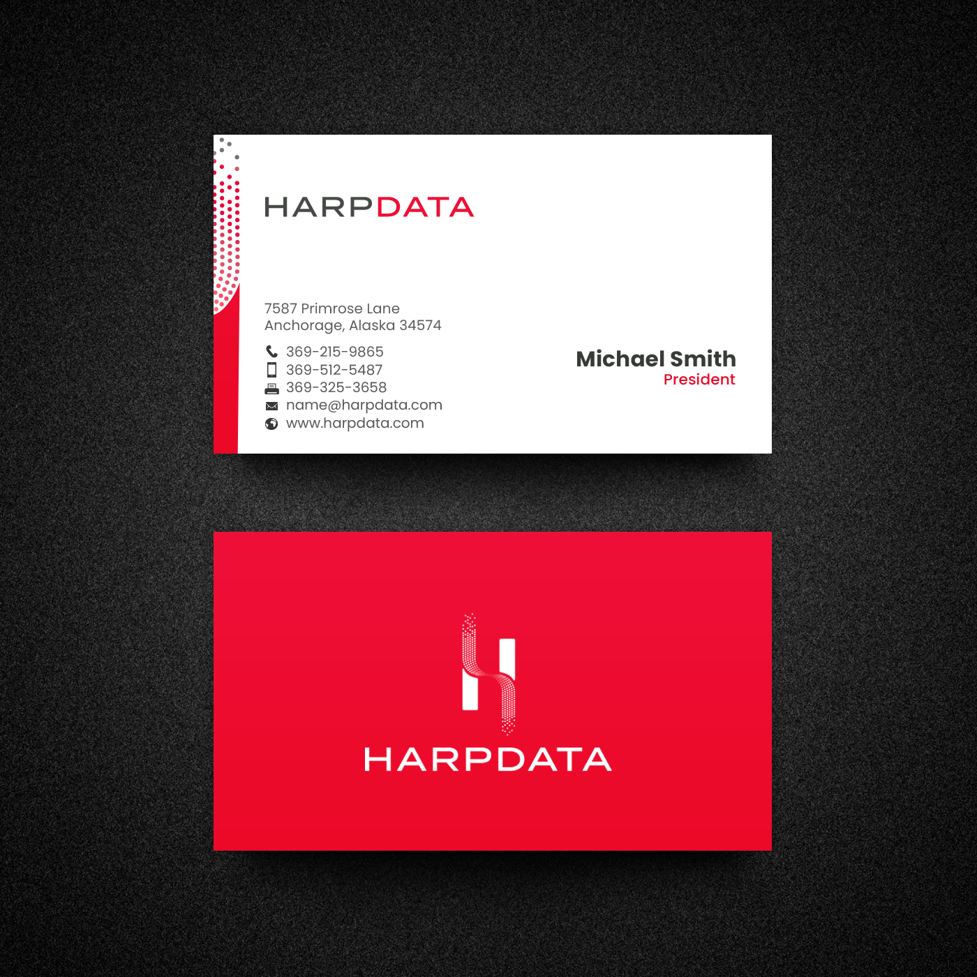 Business Card Design by chandrayaan.creative for HarpData | Design #22237741