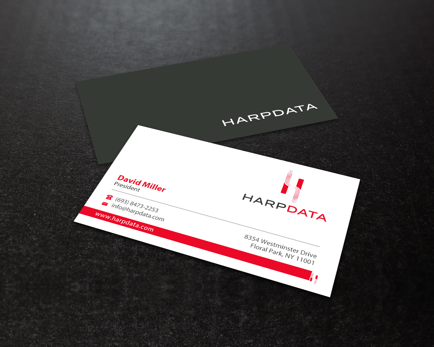 Business Card Design by chandrayaan.creative for HarpData | Design #22237774
