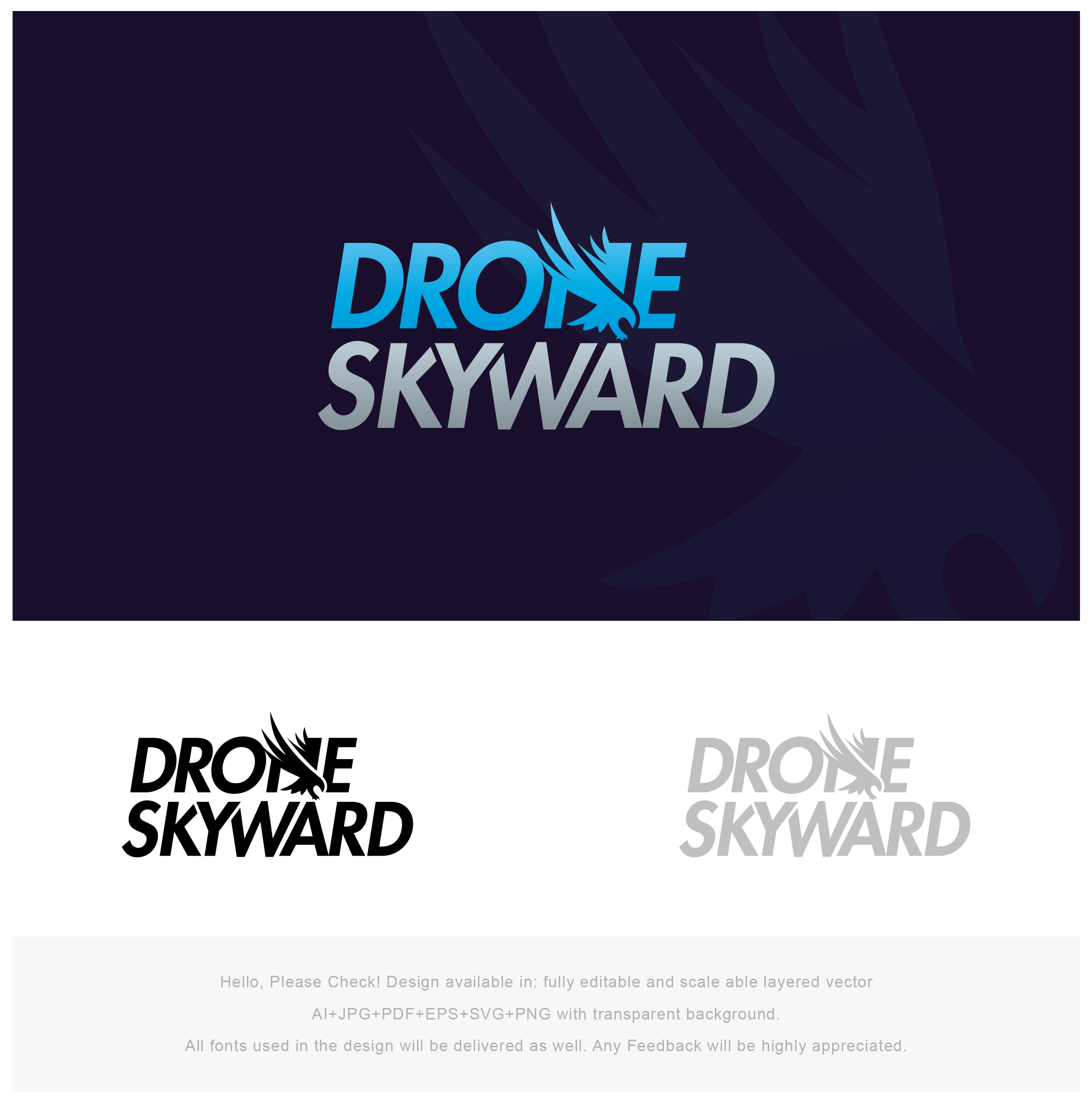 Logo Design by Nawaz Pir for DroneSkyward | Design #22268489