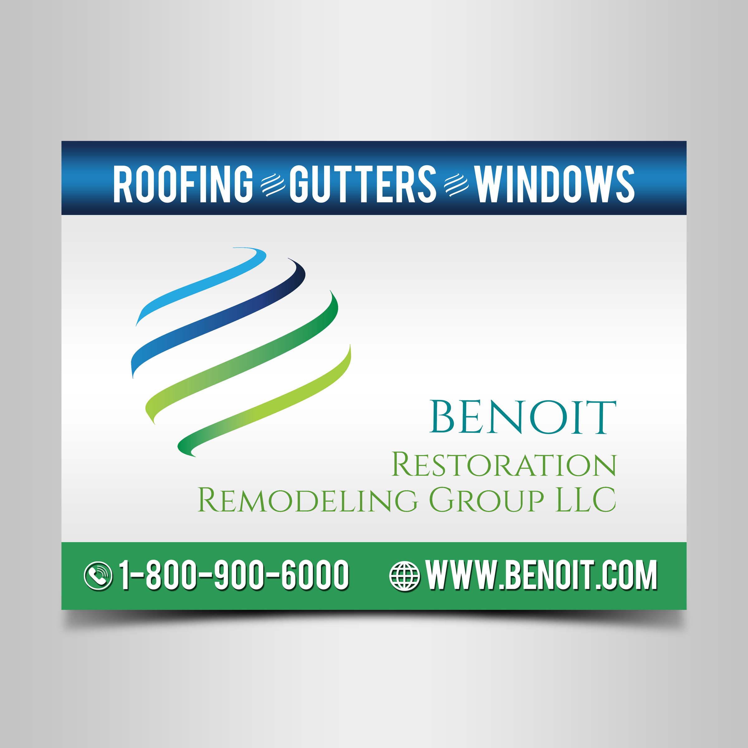 Design Publicitaire par Designers Hub pour Benoit Restoration & Remodeling Group LLC | Design #22261177