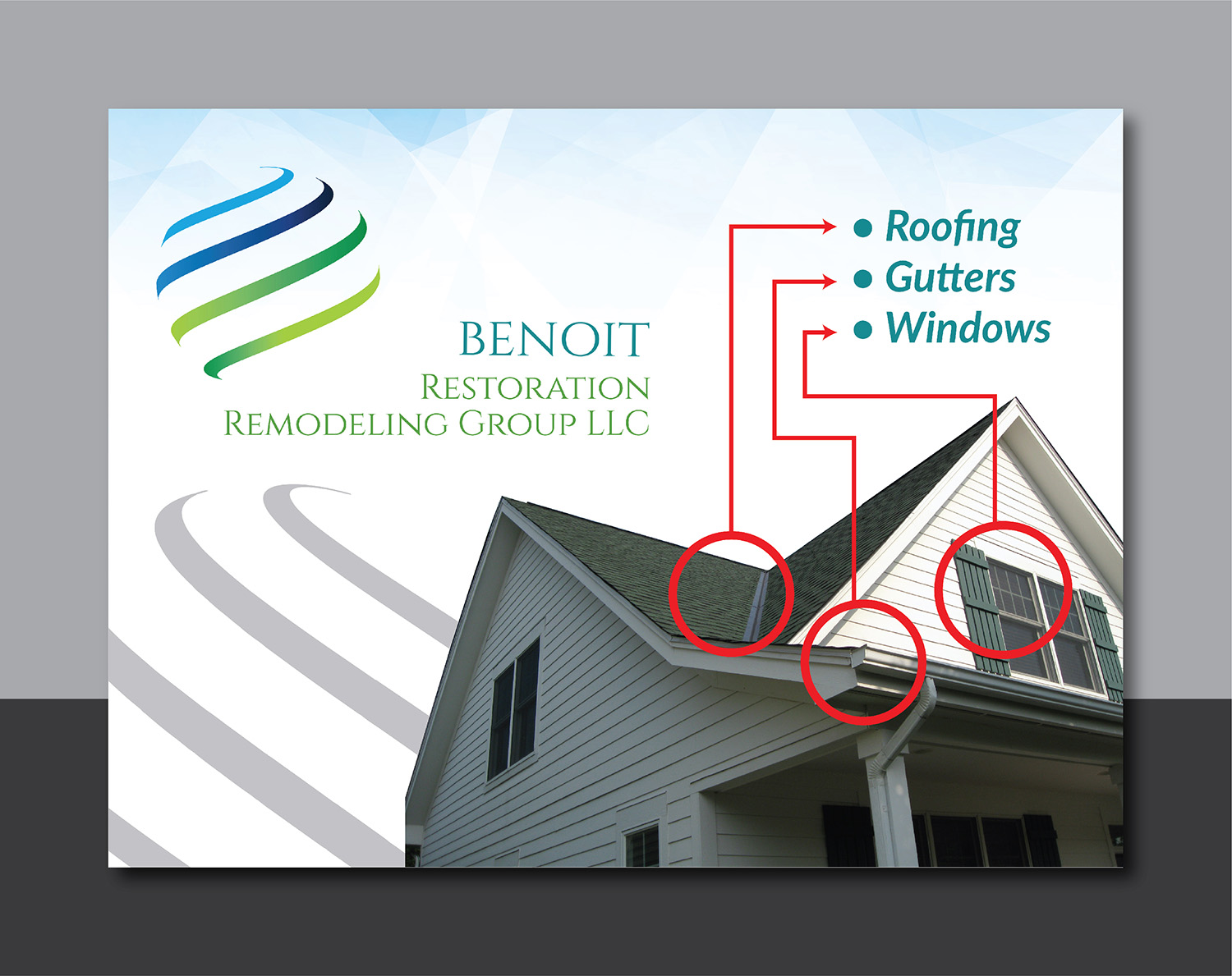 Advertisement Design by Deziners Zone for Benoit Restoration & Remodeling Group LLC | Design #22238805