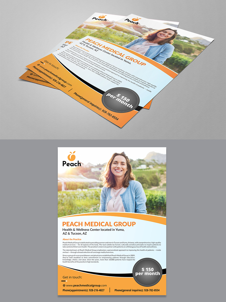 Diseño de Flyer por creative.bugs para Peach Skin & Laser | Diseño #22238224