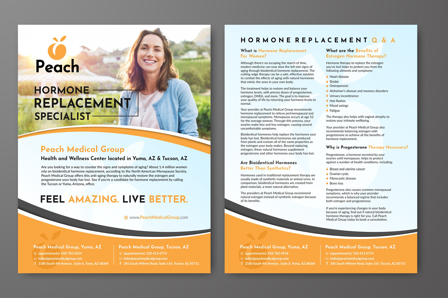Flyer Design by OwnDesign for Peach Skin & Laser | Design #22251700