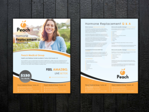 8.5 x 11 flyer for Hormone Replacement Services for Women | Diseño de Flyer por Uttom 2