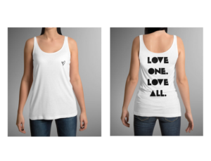 T-shirt design for LOVE ONE. LOVE ALL. | Diseño de Camiseta por cosmicline