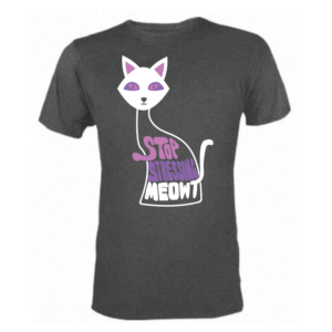 Stop Stressing Meowt Cute/Funny Cat T-shirt  | Diseño de Camiseta por 75-R-P-Z