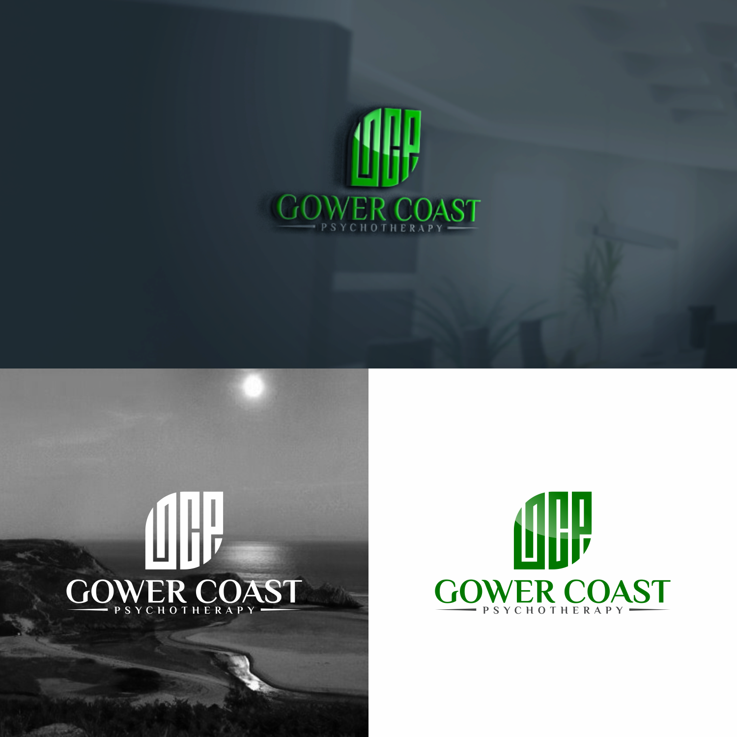 Logo Design by manah bening for Gower Coast Psychotherapy  | Design #22241463