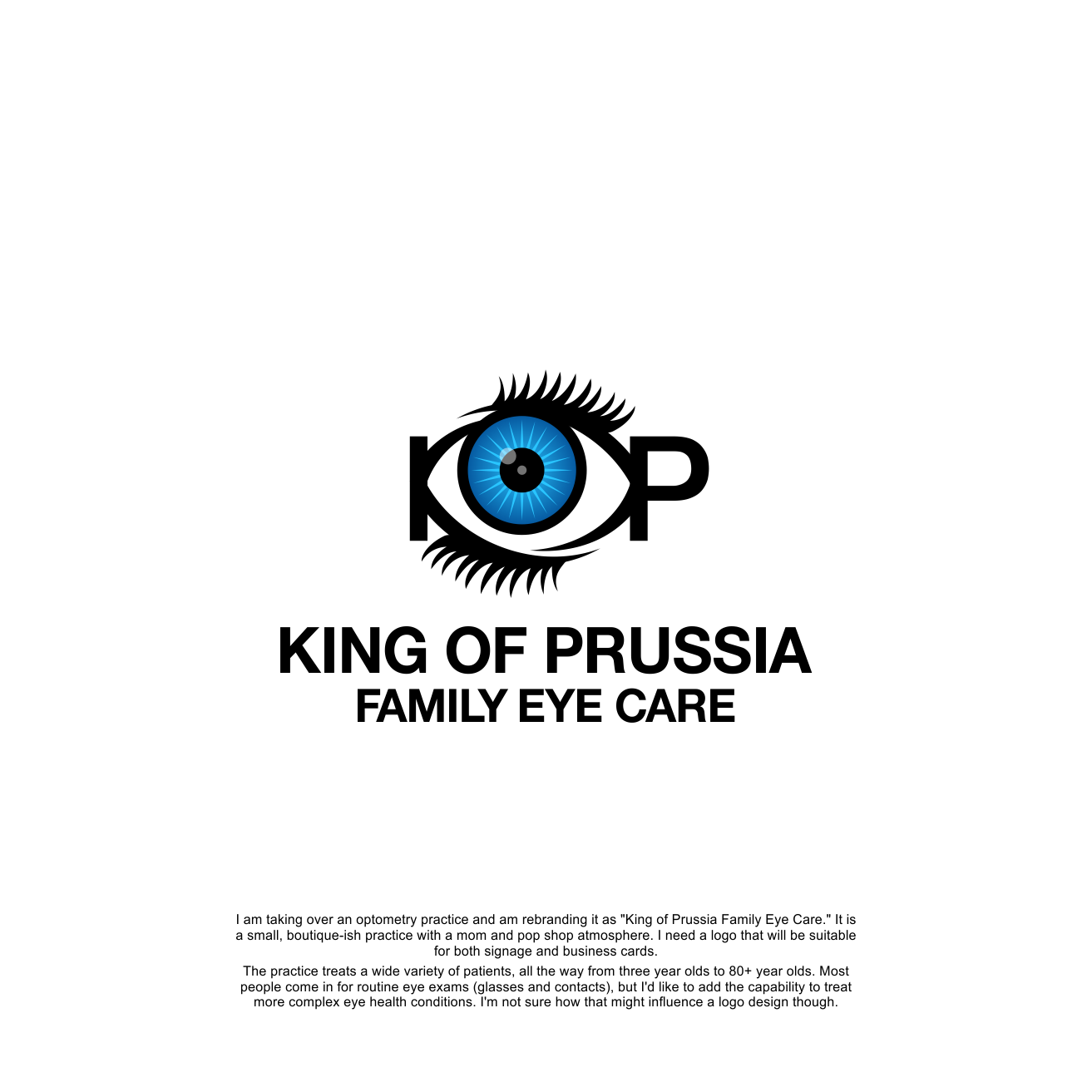Logo Design by anak mama for King of Prussia Family Eye Care | Design #22267932