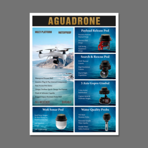 Sell sheet for Aguadrone | Diseño de Brochure por GraphicsGuru