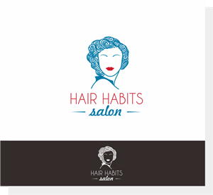 Logo for Salon ! Wave curl master, we make hair happen !!!  | Art Design by yuliART